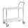 Tafelwagen,Draagverm. 150Kg,2Etage(S),Etage(S) Melaminecoating,Wit