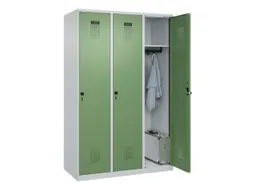 locker,HxBxD 1850x1200x500mm,3vak,vak B 400mm,draaigrendel