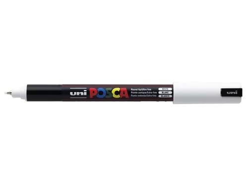 Verfstift Posca PC1MR Extra Fijne punt 0,7mm Wit