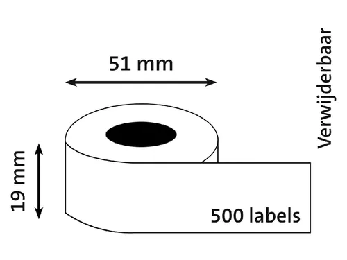 Etiket Dymo 11355 Labelprint 19x51mm