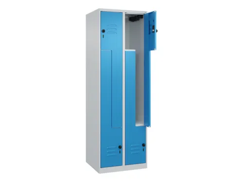 Z-garderobekast,HxBxD 1850x600x500mm,vak B 150/300mm,draaigrendel