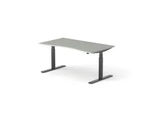 Elektrisch ihv bureau,HxBxD 650-1310x1600x900/800mm,blad lichtgrijs - 2