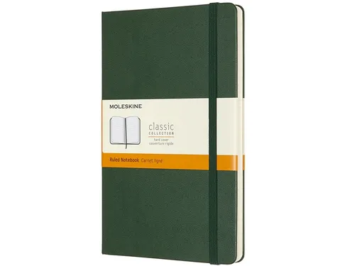 Notitieboek Moleskine large 130x210mm lijn hard cover myrtle green