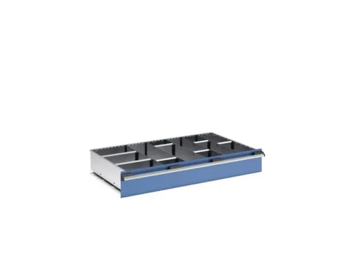 indelingsset,7lengteverdeler 5scheidingsplaten,v. front H 150mm