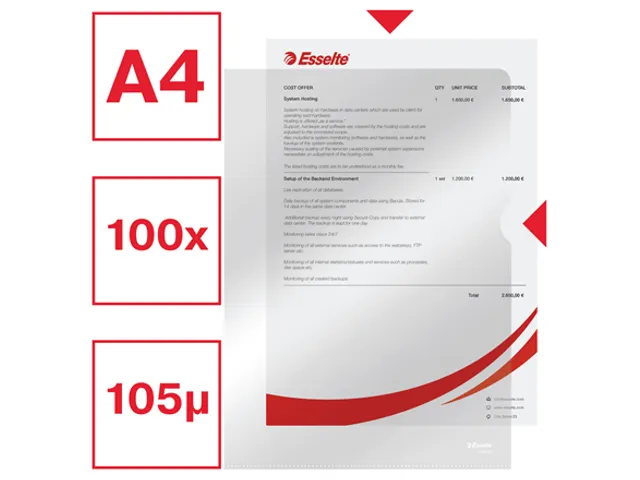 L-map Esselte Standaard A4 Pp Transparant 0.11mm