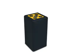 Circulaire Bekerbak BrickBin Cups 65 Liter Zwart Geel