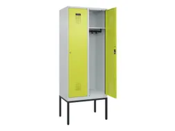 locker,HxBxD 2120x800x500mm,2vak,vak B 400mm,cil.-slot,voetonderstel