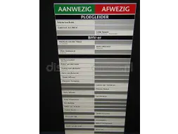 In-uit bord aluminium aan/afwezigheidsbord Maatwerk