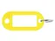 Sleutellabel Pavo kunststof geel 100 stuks