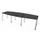 vergadertafel,HxBxD 740x2800x1200mm,vatvormig,CC-zwart