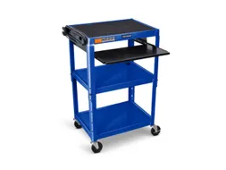 bijzetwagen,HxLxB 610-1060x610x460mm,blauw,3niveau(s)