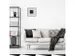 Wandklok Nextime 45x45x15 zwart metaal Vasco Square