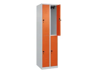 dubbeldekse locker,HxBxD 1850x500x500mm,2x2vak.,vak B 250mm - 2