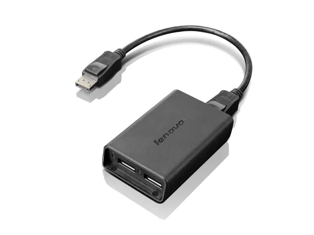 Lenovo DisplayPort naar Dual-DisplayPort Monitor kabel USB A USB A M