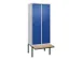 locker voor scheiding van kleding,HxBxD 2120x800x815mm,2vak