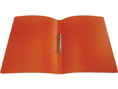 ringmap voor A4 PP 2 ringen 16 mm transparant oranje