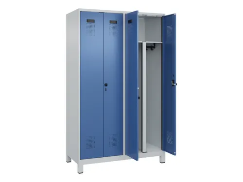 PBM-locker,HxBxD 1950x1200x500mm,4vak,vak B 300mm,draaigrendel