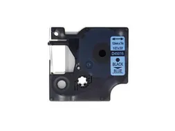 Labeltape Dymo Compatible 45016 D1 12mmx7m Zwart Op Blauw
