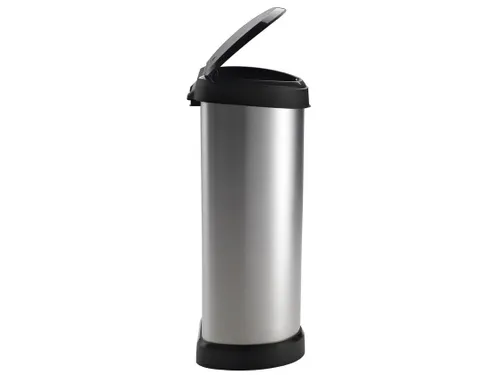 Push Bin Decobin 40 Liter Prullenbak 40 Liter Metallic
