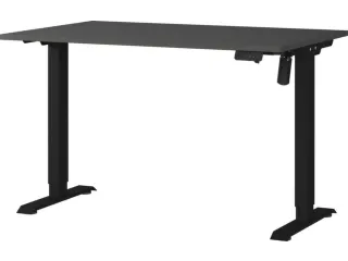 Elektrisch ihv bureau,HxBxD 710-1190x1200x800mm,blad zwart - 1