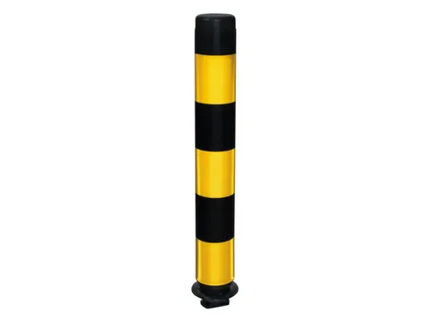 kantelpaal,rond,HxØ 760x100mm,PE,retro-reflecterend,zelfoprichtend