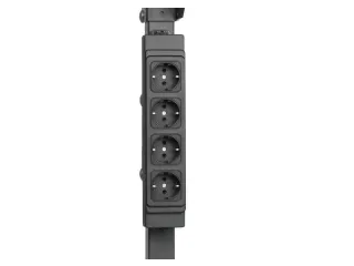 stopcontactenlijst,v. paktafel,HxBxD 304x61x45mm,m. 4stekkerdozen - 1