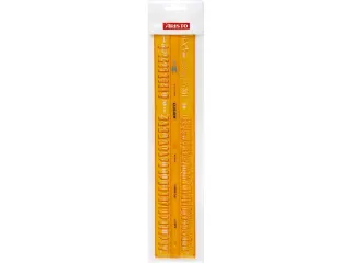 Lettersjabloon Aristo 7mm H-profiel schriftvorm B recht - 2