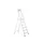 platformladder bordes HxBxD 1490x400x400mm 6treden aluminium