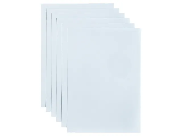 Kopieerpapier Papicolor A4 200gr 6 vel babyblauw
