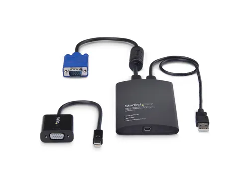 Draagbare Laptop Crash Cart Adapter, USB/VGA/Mini DisplayPort KVM Cons