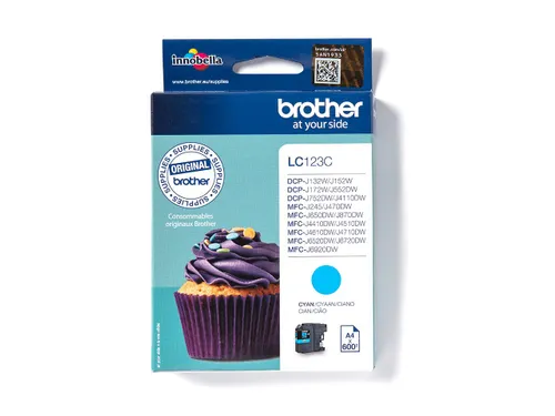 Inktcartridge Brother LC-123C blauw