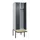 locker met bank,voor scheiding van kleding,HxBxD 2120x600x815mm,2vak