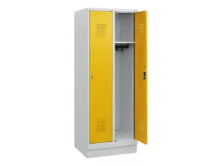 schoollocker,HxBxD 1630x600x500mm,2vak,vak B 300mm,cil.-slot,sokkel - 1
