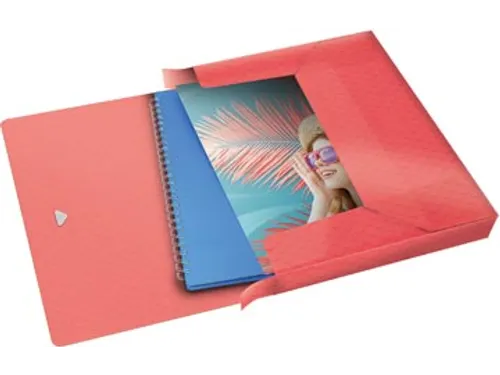 Colour'Breeze elastobox, ft A4, 2,5 cm, koraal