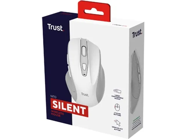 Trust Nito Stille draadloze muis Wit