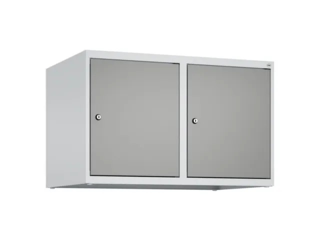 opzetkast,v. locker,2vak.,vak B 400mm,HxBxD 500x800x500mm,cilinderslot