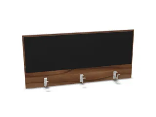 opzetpaneel bureau aanbouw achter NP-tiepolo nut BN8033-zwart 1200mm - 1