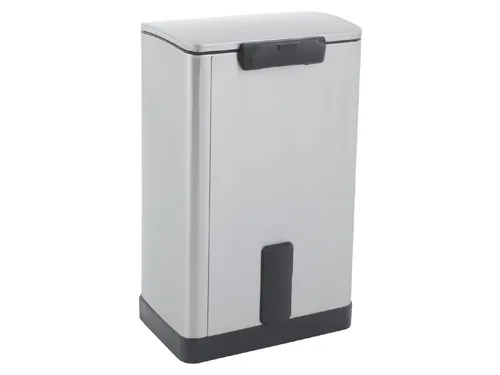 Afvalbak Pedaalemmer Rechthoekig 40 Liter Mat Rvs