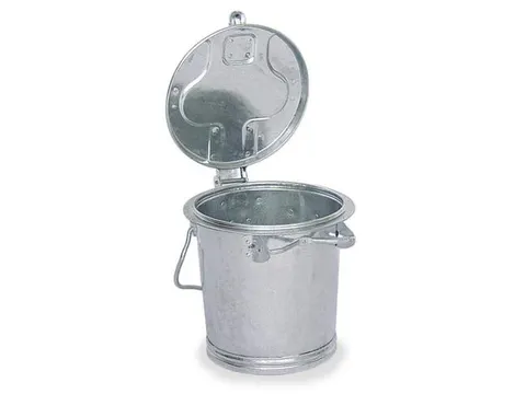 Vuilnisbak Staal 25 liter Ø Boven/Onder 400/305mm H400mm Beugelgreep