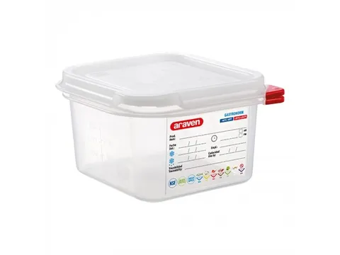Araven Colorclip Voedseldoos 1.7 liter 1/6 GN 100mm 176x162mm