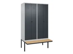 locker voor scheiding van kleding,HxBxD 2120x1200x815mm,4vak