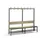 omkleedbank,HxLxD 1710x2000x407mm,HPL eiken-sereno,frame staal RAL7021