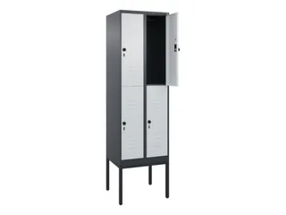 dubbeldekse locker,HxBxD 2120x600x500mm,2x2vak.,vak B 300mm - 2