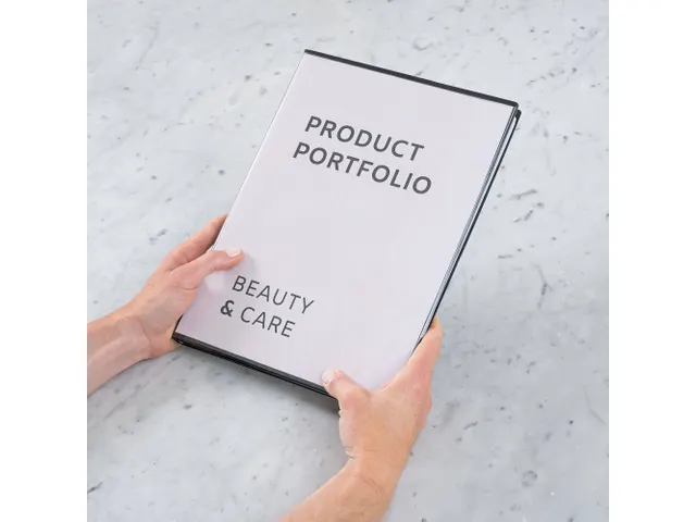 Showmap Rillstab A4 RI99439 30 Tassen Zwart met transparant insteekvak