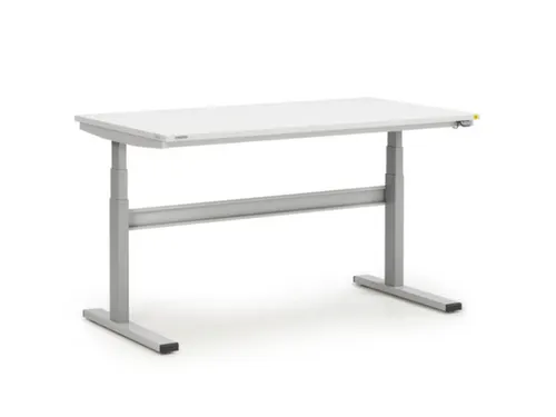 ESD-montagetafel,HxBxD 630-1270x1500x800mm,blad gelamineerd grijs