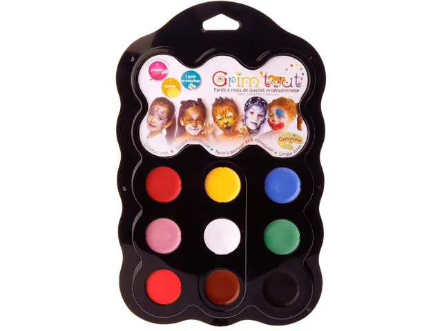 Grim'tout schminkpalet Carnaval 9 kleuren