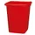 Multifunktionele Bak Pp 610x490x490mm 90 liter 2 Grepen Rood