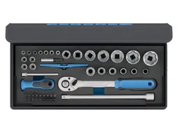 TC 19-20-MU-10 Dopsleutelset 1/4 inch+1/2 inch 52-delig