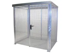 Gasflessendepot Voor 48 Gasflessen 2180x2100x1500mm Staal/draadgaas