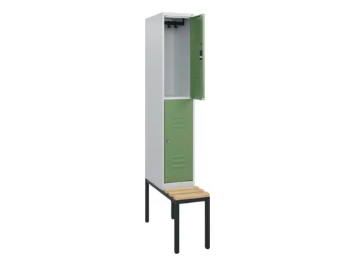 Dubbeldekse dekenkist,HxBxD 1950x300x815mm,1x2vak.,vak B 300mm